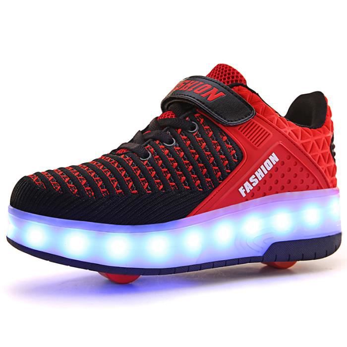 CHAUSSURE LED - BASKET ROULETTE ROSE