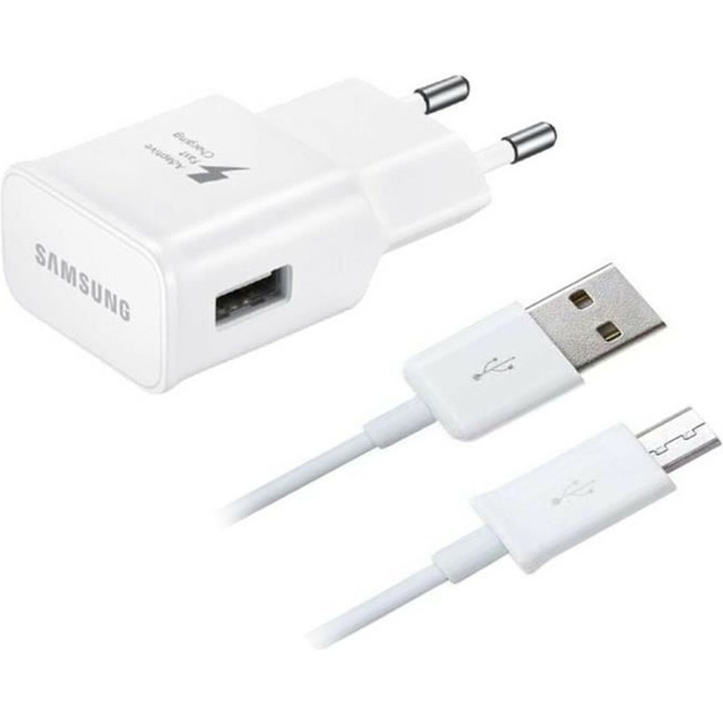 Câble USB Compatible Samsung/ Android/ Chargeur - Blanc