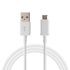 Câble USB Compatible Samsung/ Android/ Chargeur - Blanc