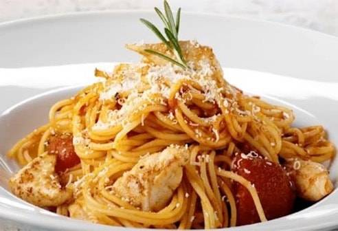 Spaghetti au poulet