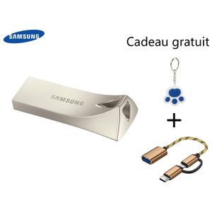 Samsung Clé USB 3.1 - 32G + Adaptateur OTG +Porte-clés - Argent