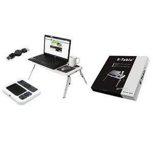 E-table _support Pliable Et Portable D'ordinateur Avec 2 Ventilateurs De  Refroidissement USB