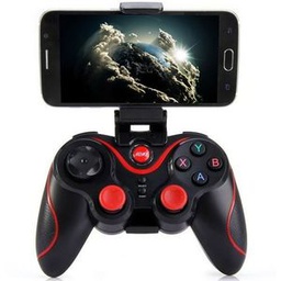 Manette De Jeux Compatible Smartphone Rouge Noir