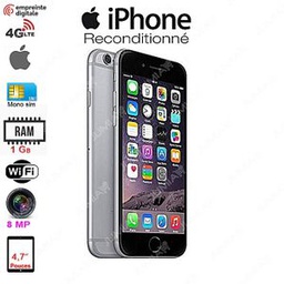 Apple IPhone 6 - 4.7&quot; -4G - 64Go - 1Go - 8Mpx - Space Gray- Garantysmart 3 Mois