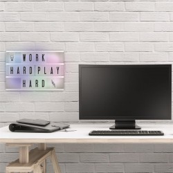 Boîte lumineuse multicolore à messages