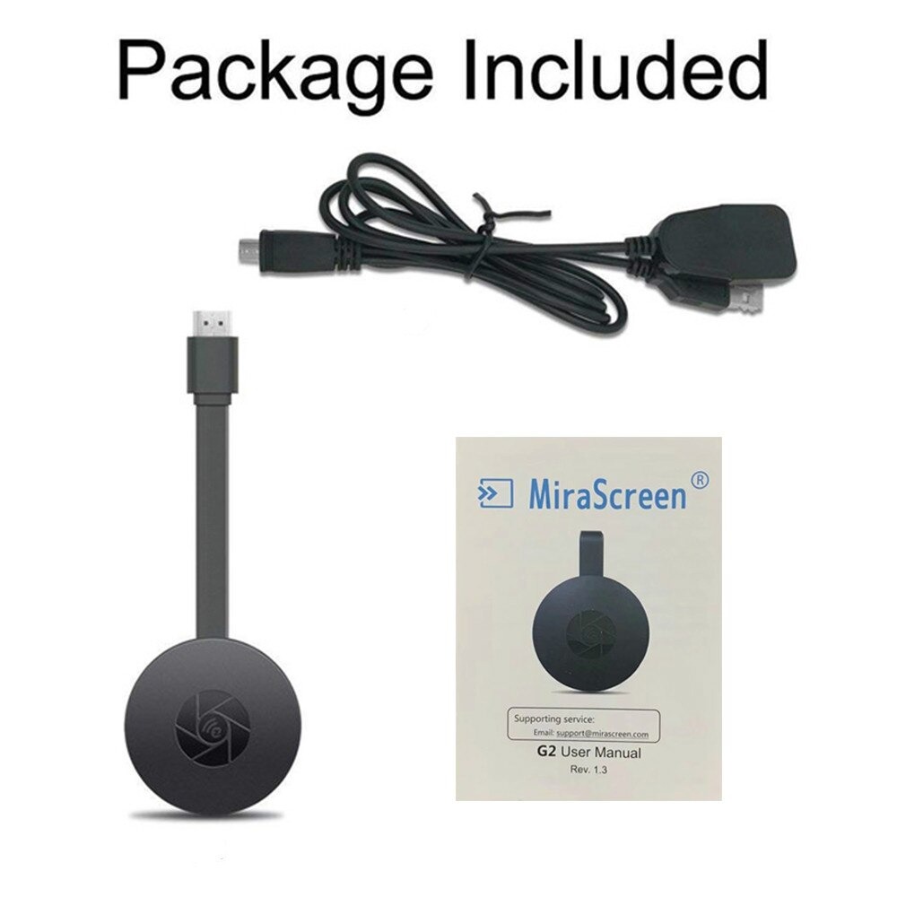 MiraScreen G2 - Adaptateur HDMI - WiFi 1080P - Noir