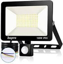 Projecteur  LED 128 COB Équipé De Détecteur De Mouvement IP66 100% Programmable Noir