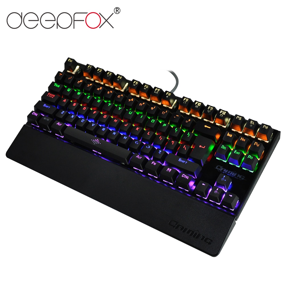 Deep DeepFox Clavier Mecanique 87 Keys