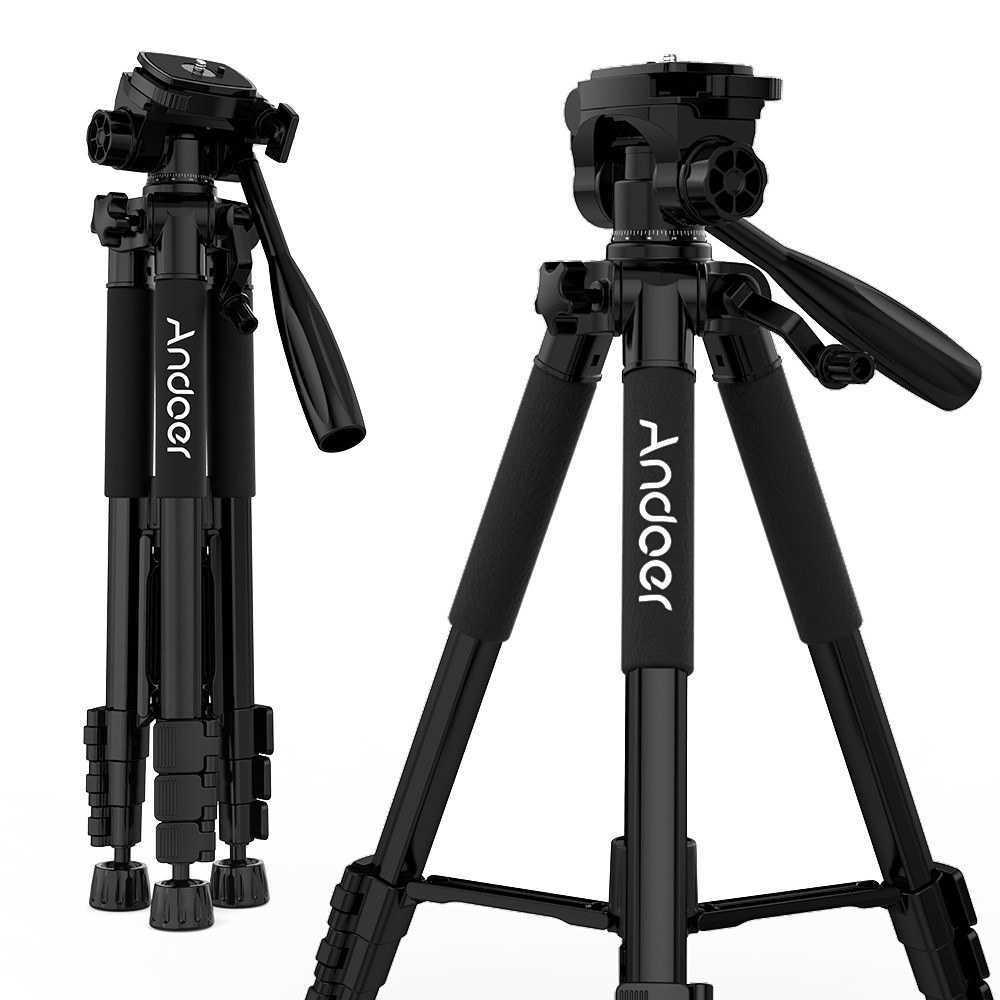 WIEFENG WF-520 Trépied Professionnel Pour Caméscope  Vidéo NOIR