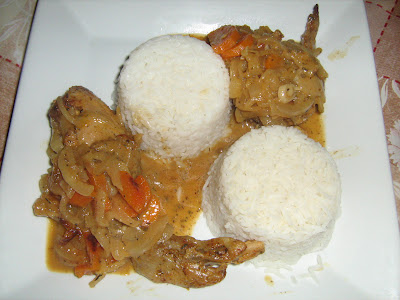 Yassa de poulet + riz