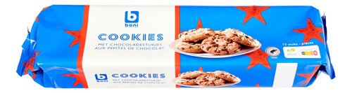 BONI COOKIES CHOCOLAT 12PC 225G