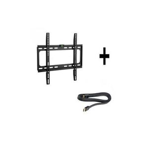 Support Mural TV 32 - 60 &quot; Avec Cable HDMI HDTV Haute Vitesse - Noir