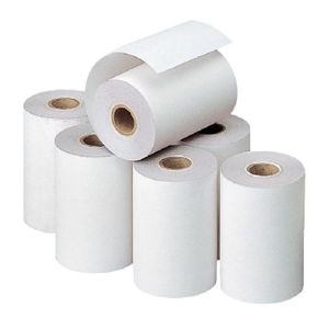Papier Thermique Imprimante De Caisse 57 X 40 X 12 Mm -  Lot De 8 - Blanc