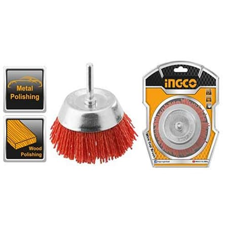 BROSSE BOISSEAU A FILS LAITONNES 50mm DIAMETRE 1.3-1.5mm POUR PERCEUSE INGCO REF WB30505