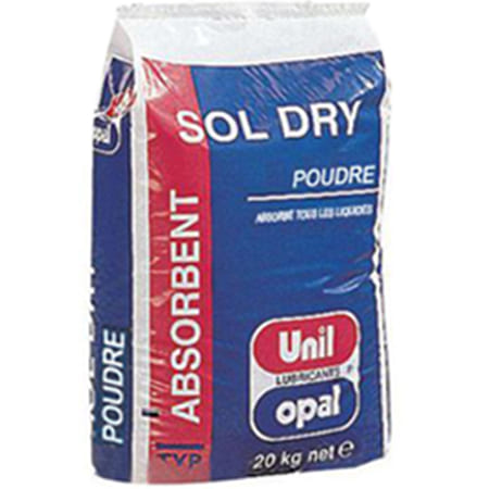 ABSORBANT EN POUDRE &quot;SOL DRY&quot; SAC DE 20 KG UNIL OPAL