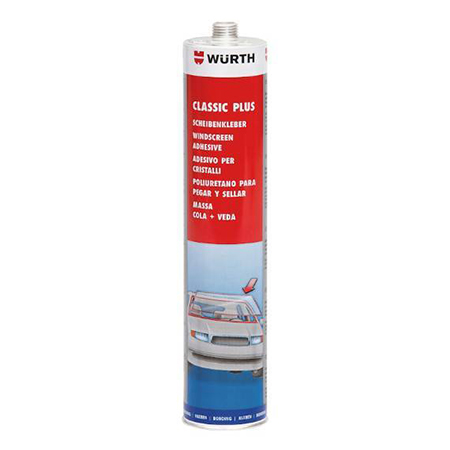 COLLE ADHESIVE POUR PARE-BRISE/VITRES CLASSIC PLUS CARTOUCHE 310ML WURTH REF 0890 023701