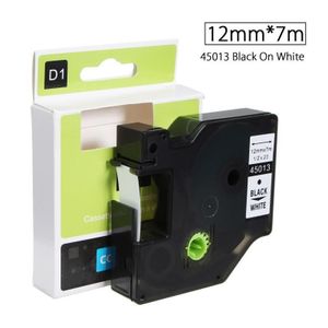 RUBAN ETIQUETTE PLASTIQUE DYMO D1 12MM X 7M