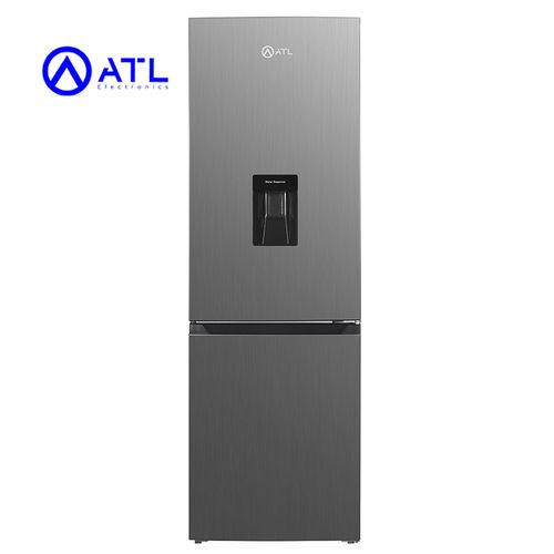ATL Réfrigérateur Combine 03 Tirroirs - 313L - 02 Portes - Inox&amp;Silver - Distributeur D'Eau