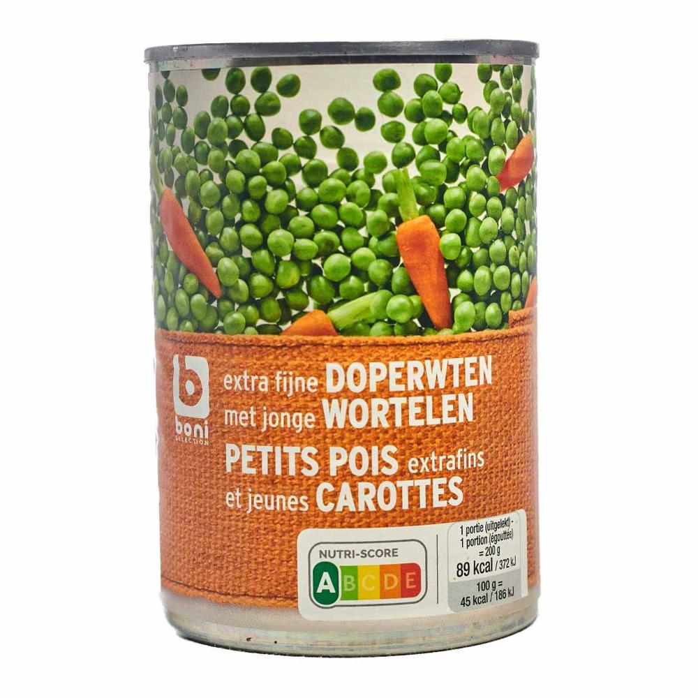 BONI PETITS POIS CAROT.EX.FINS CONS 400G