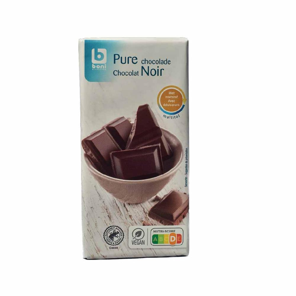 BONI chocolat noir maltitol 85g