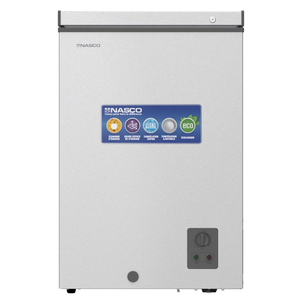  NAS-150WA - CONGELATEUR HORIZONTAL NASCO/ 96L/ 220-240V/ 1 PORTE/ 1 PANIER INTERNE/AVEC SERRURE/GRIS