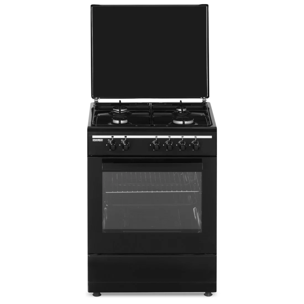  NAS60GRL-S - GAZINIERE NASCO / 4FEUX / 60*60 / BLACK
