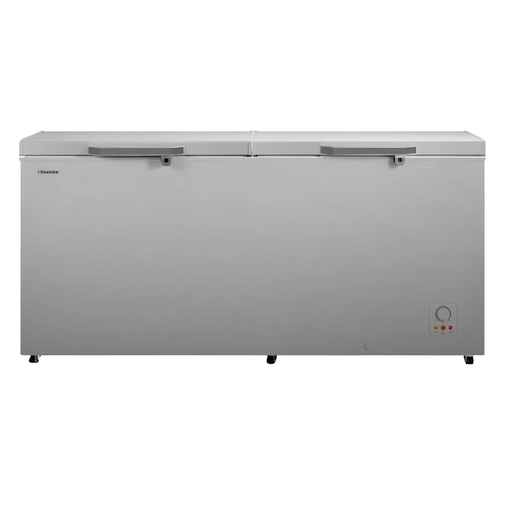  FC-94DD4HA - CONGELATEUR HORIZONTAL HISENSE/ 725LT/ SILVER /2 PORTES/AVEC SERRURE/2 PANIERS INTERNES
