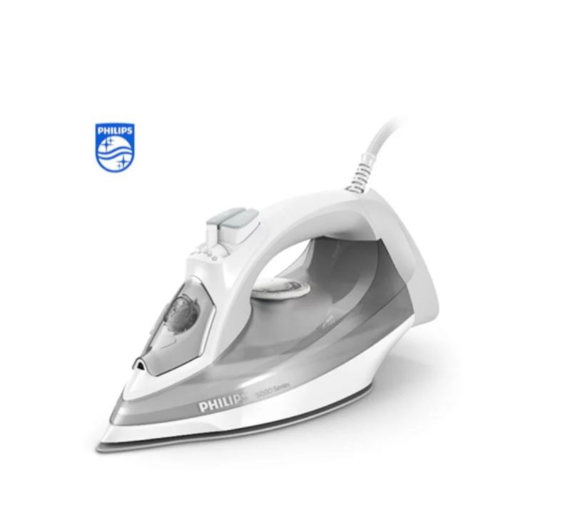  DST5010/10 - FER A REPASSER A VAPEUR PHILIPS 2400W GRIS BLANC/STEAM GLIDE PLUS/5000 SERIES/ 6pcs/ct