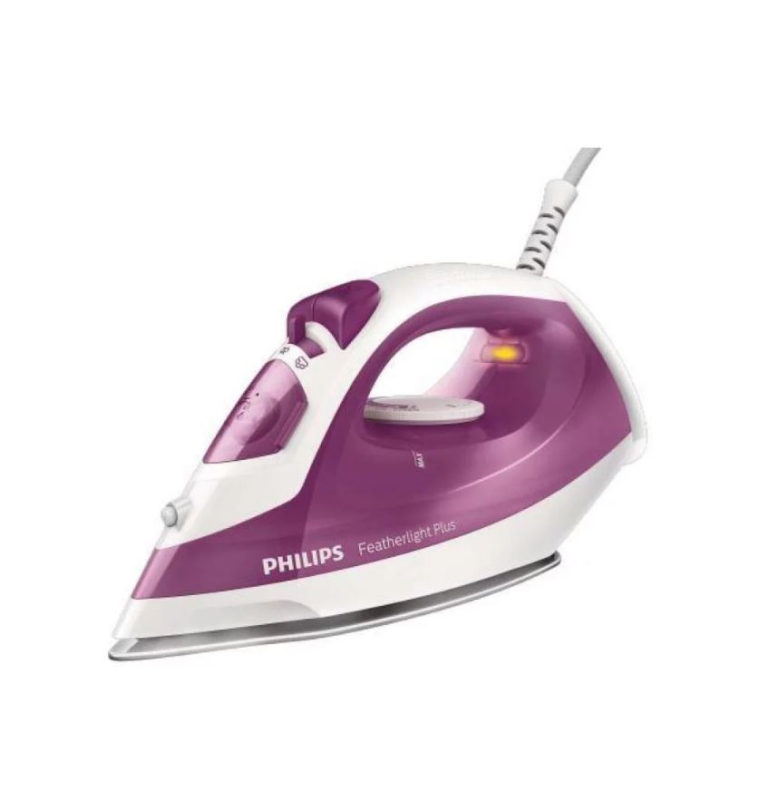  GC1426/30 - FER A REPASSER A VAPEUR PHILIPS FEATHERLIGHT PLUS 1400W VIOLET BLANC 6pcs/ct