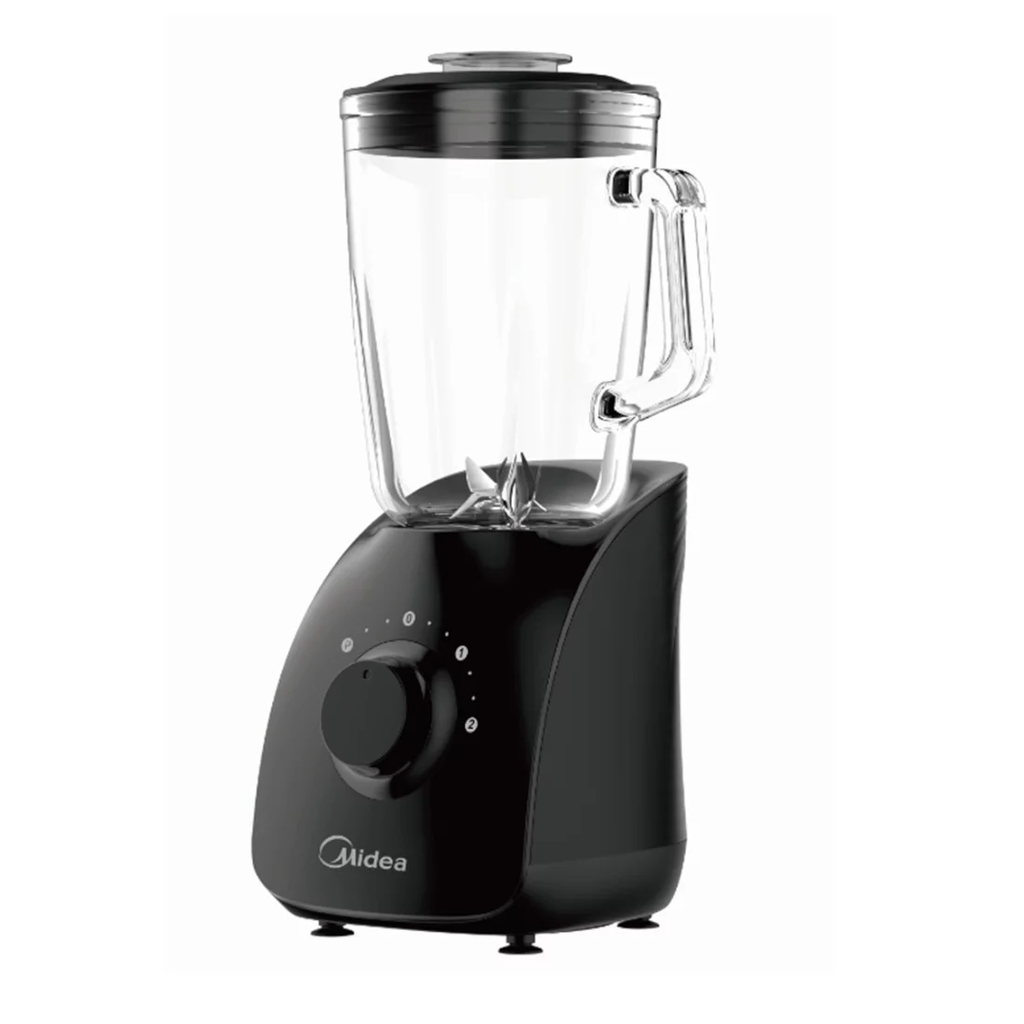  MIXER_BL1190 - MIXEUR MIDEA 1.5LT/ 750W/ BOL EN VERRE/MOTEUR COULEUR NOIR/2 VITESSES/ 2PC/CT