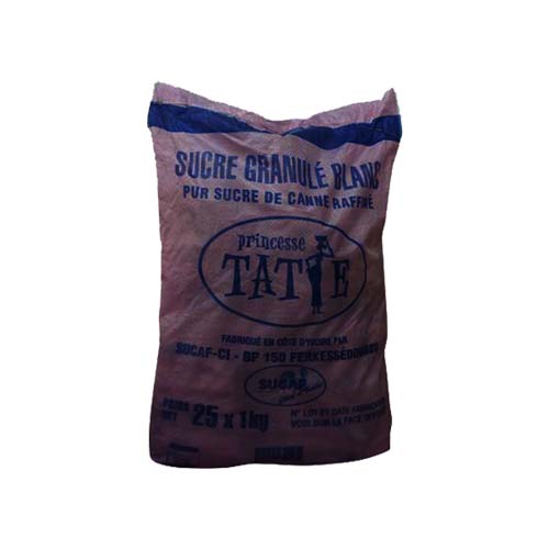 *SUCRE PDR BLC SCHT 1KG TATIE x 25