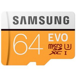Samsung Evo Plus - Carte Mémoire - 64GB - MICRO SDXC - 100MB/S -Yellow