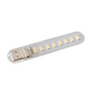 Lampe De Lecture - 8 LED - USB - Blanc