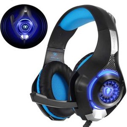 Beexcellent GM-1 Casque Gaming PS4, Casque Gamer Avec Micro Premium Anti Bruit Audio Stéréo Basse Avec LED Lampe Jeux Vidéo Gaming Compatible Pour PC Xbox One Laptop Tablette