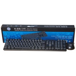 Hp Clavier Azerty + Souris Wi Fi  2.4G - Noir