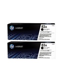 Hp 83A - Pack De 2 Toners Laserjet - CF283A - 3000 Pages - Noir