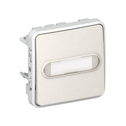 Poussoir lumineux à bascule Plexo - Blanc