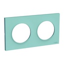 Schneider Electric Plaque 2 Postes Odace Styl - Bleu
