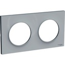 Schneider Electric Plaque 2 Postes Odace - Gris