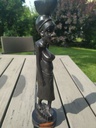 Art Africain. Statuette/Sculpture d une femme congolaise En bois d'ébène sculpté | eBay|