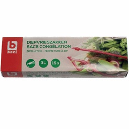 BONI sac de congélation ZIP 3L 15pc