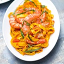  Tagliatelles au gambas