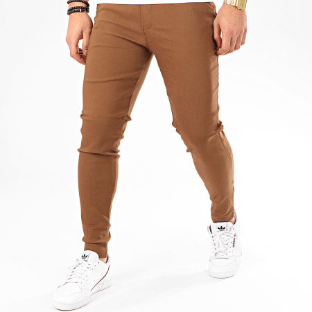 Pantalon chino marron