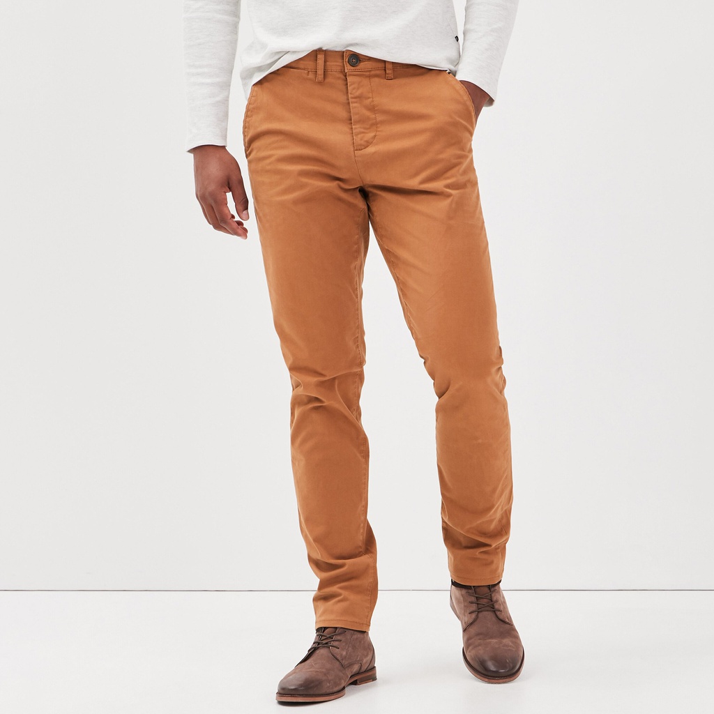 Pantalon chino marron