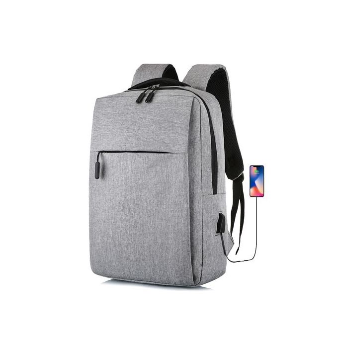 Sacs ,Sac A Dos Pour Ordinateur - 15.6 Pouces - 2 Poches Externes - Gris