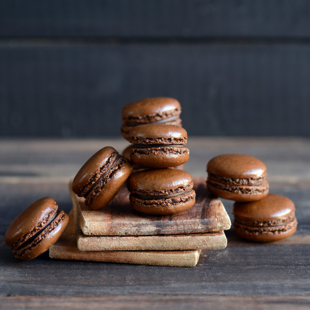 Macarrons au chocolat