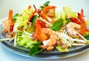 salades de légume+crevettes decortiqué