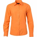 CHEMISE POPELINE MANCHES LONGUES - JN678 - HOMME - ORANGE