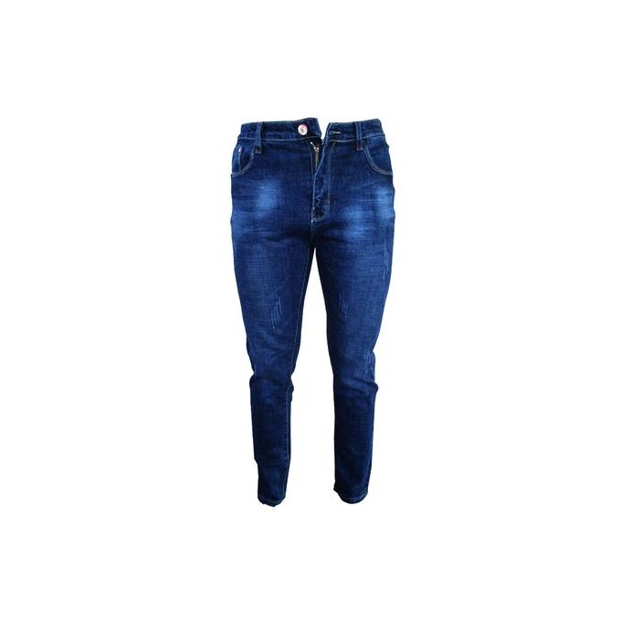 Jeans Pantalon Jeans à Design - Pour Homme - Bleu
