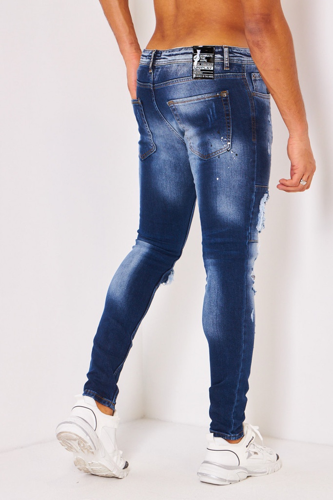 Jeans Pantalon Jeans Pour Homme - Bleu
